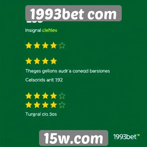 Avaliações de clientes sobre 1993bet com